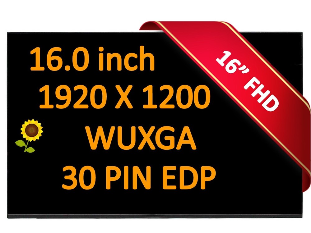 B160UAN04.4 replacement matrix Panel 16.0" 1920X1200 laptop LCD Screen