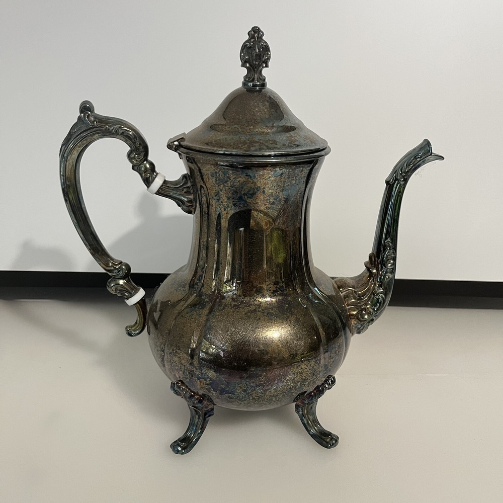 towle silverplated Tea Pot Single 11" tall silver
