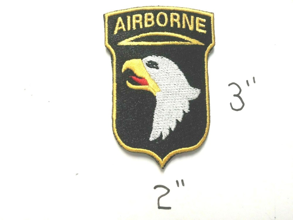 1 pc 101st AIRBORNE EMB PATCH 3X2" HOOK BACK