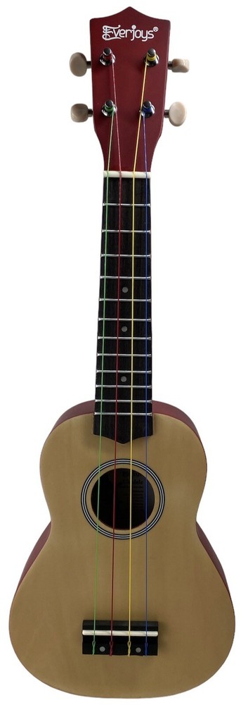 Everjoys Soprano Rainbow Ukulele Beginner Pack (EVUK)