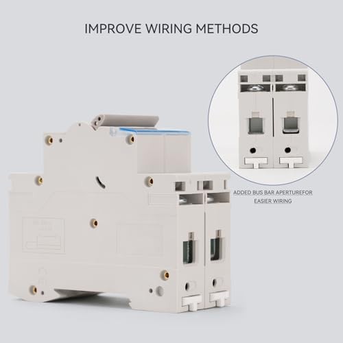 DC 2 Pole Miniature Circuit Breaker, 1000Vmps, C40 Scene Visualization 40A