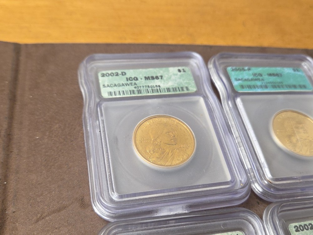 AUTHENTICATED SACAGAWEA DOLLAR COINS ASSORTED YEARS