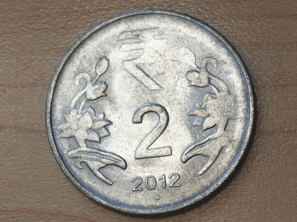 2012 India 2 Rupees Noida Mint