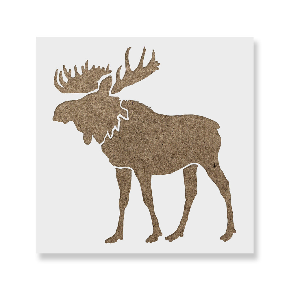 Moose Stencil - Durable & Reusable Mylar Stencils