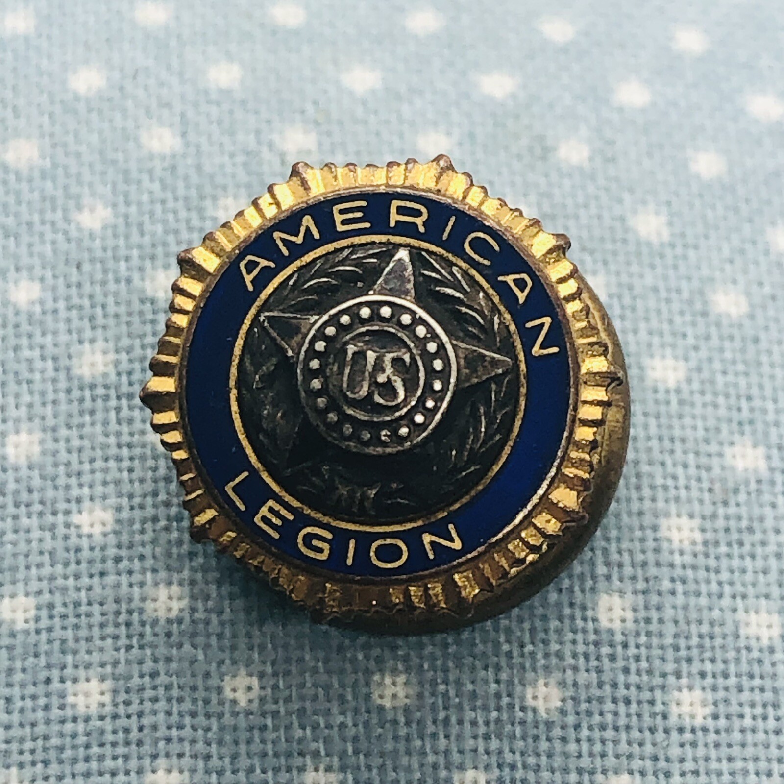 Vtg US American Legion Screw Back Lapel Pin Tie Tac