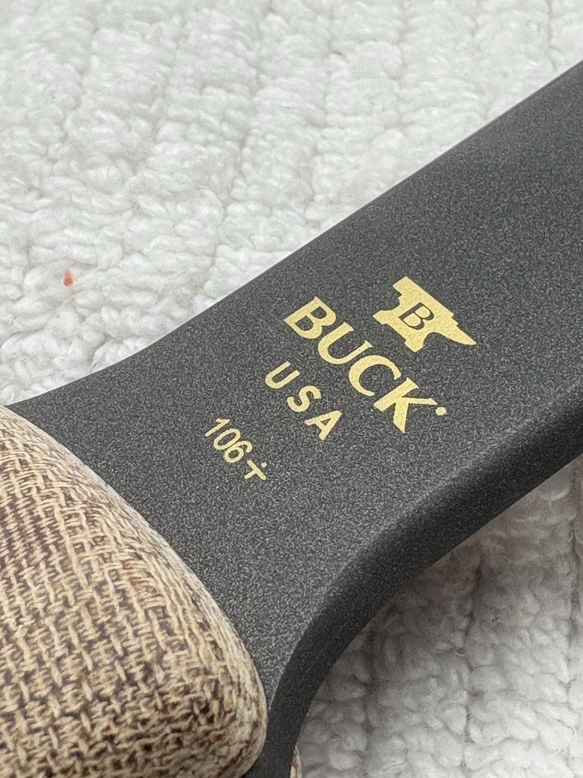 Buck 0106BRS1-B Compadre Axe With Leather Sheath NIB Made In USA Discontinued