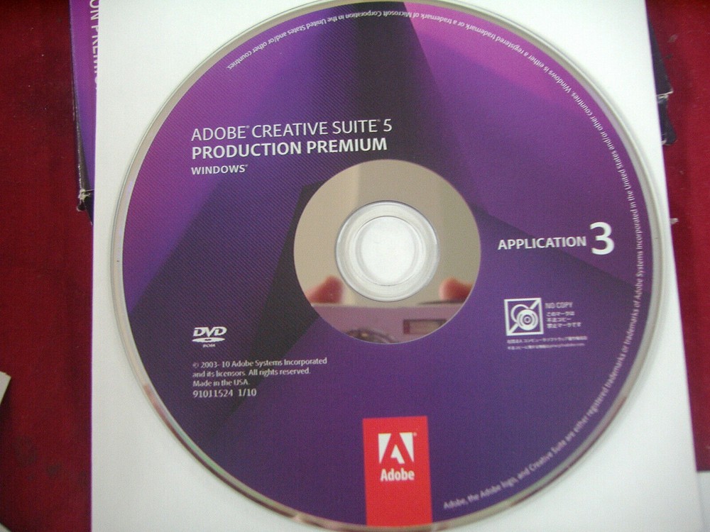 Adobe Creative Suite CS5 Production Premium Windows PC Full Retail DVDs w/Serial