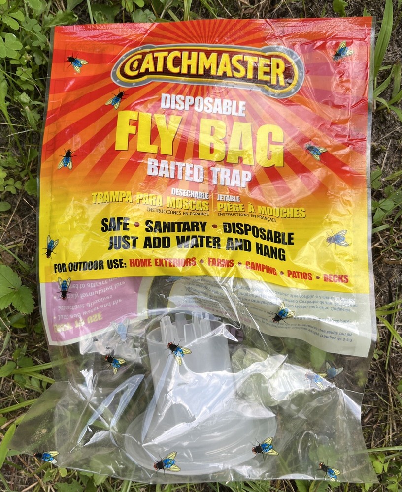 2 pack- Catchmaster Fly Trap 975-8 Disposable Fly Trap NonToxic Fly Trap