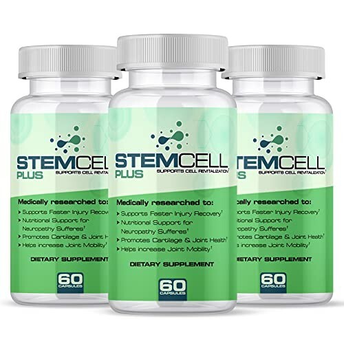 Stem Cell Plus- Help Inflammation & Joint Pain - 100% Natural- (3 Bottles)