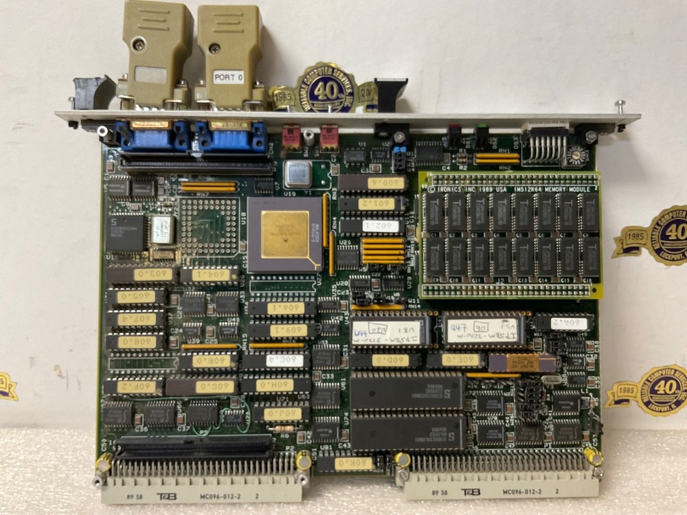 Ironics IV-3230 CPU VME Computer Module MVME with IM512K64 Memory Module