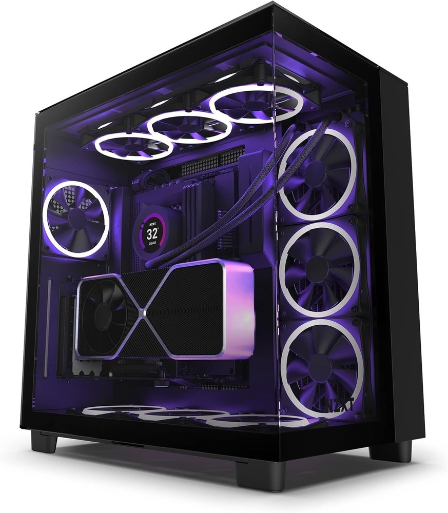 Vertical GPU Mounting Kit - -175 mm PCIe 4.0x16 Riser Cable - GPU Holder - St...