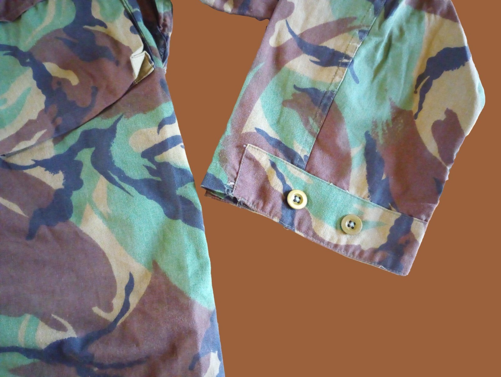 British DPM Jungle Combat Shirt Tropical Camouflage lightweight Size Medium