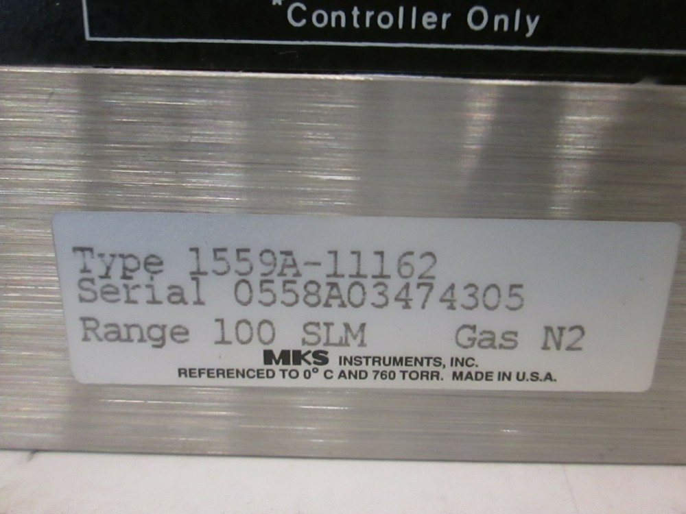 MKS Mass Flow Controller, 1559A-11162, 100 SLM, N2, Used