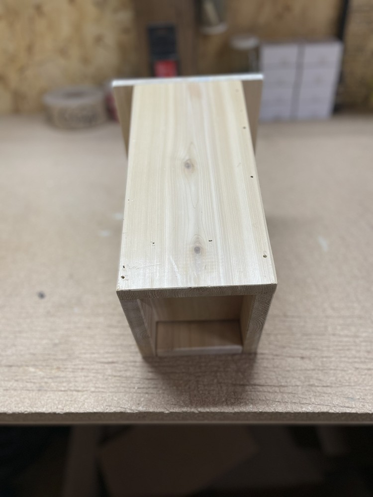 White cedar Bluebird nesting box