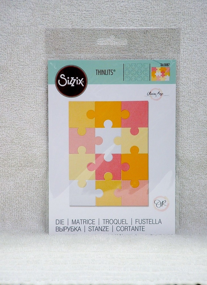 PREOWNED, NEVER USED, SIZZIX THINLITS ‘JIGSAW’ CUTTING DIE #665887
