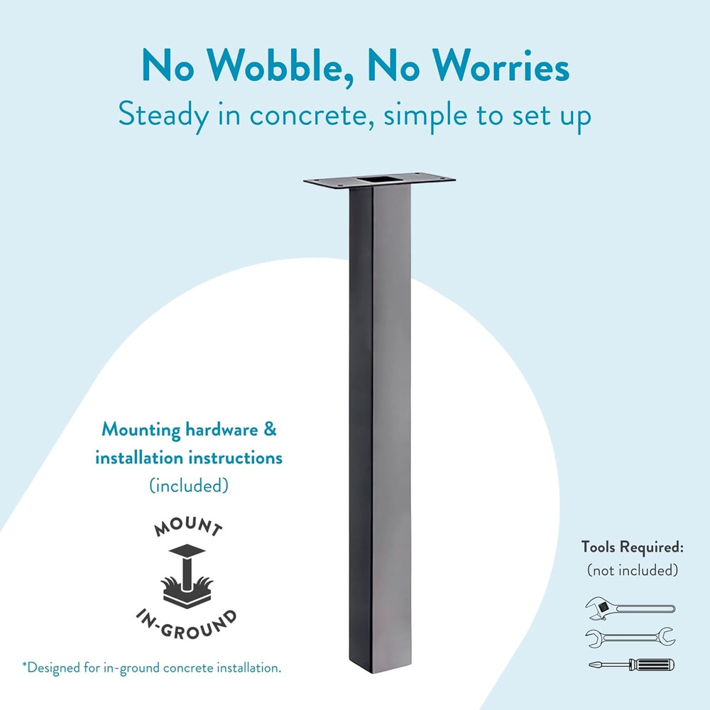 ARCHITECTURAL MAILBOXES 5105Z Oasis In-Ground Post, Graphite Bronze, 1 Count