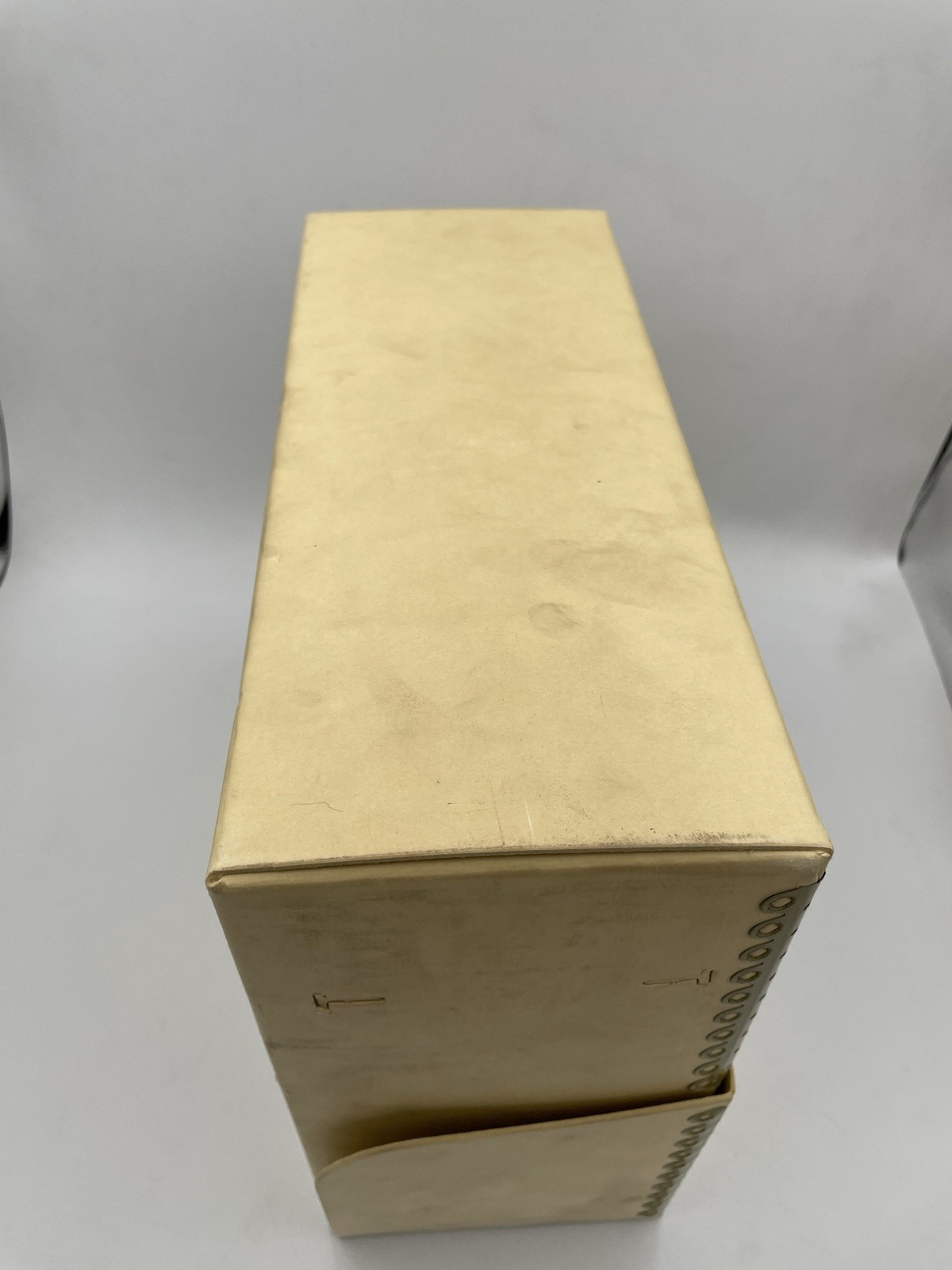 Vtg Archival Storage Box Metal Edge Archival Boxboard AcidFree 12.5x10.5x5