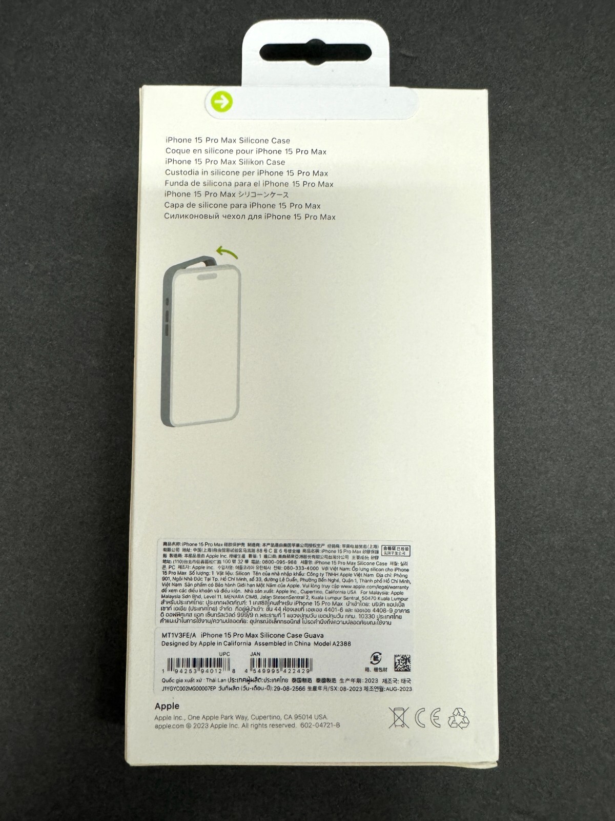 Original Silicone Case for Apple iPhone 15 Pro Max Magsafe w/ Pop-up Animation