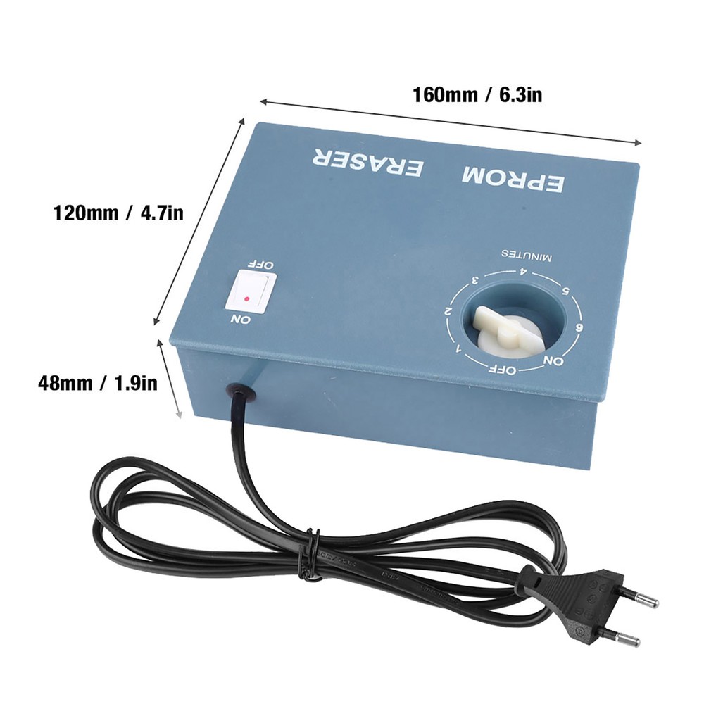 Ultraviolet UV Light EPROM Chip Data Eraser High Speed Erasable Timer Supply NEW