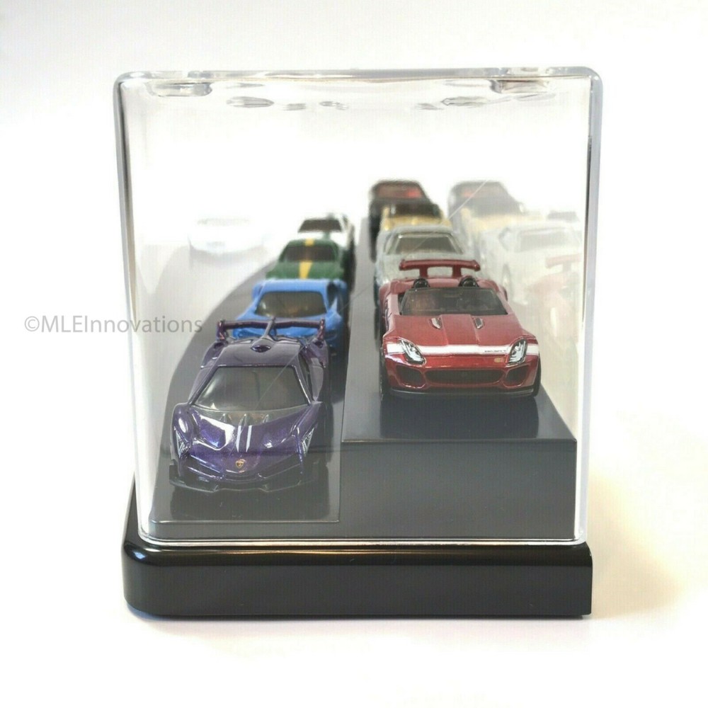 Hot Wheels Display Case Large Clear Acrylic Plastic Box Dust Proof Step 13" x 4"