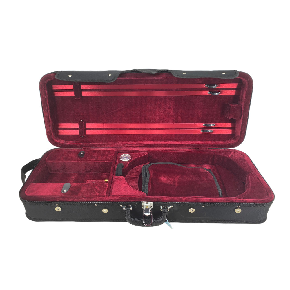 Adjustable Fit 15-16 Inch Viola Case Light Durable Soft Red Padding Strong