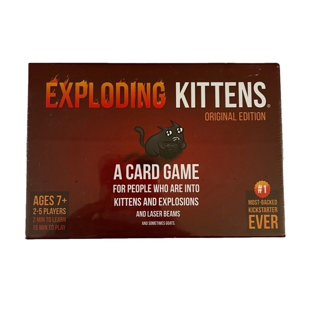 Exploding Kittens Entertaining Card Game Original Edition Party Game