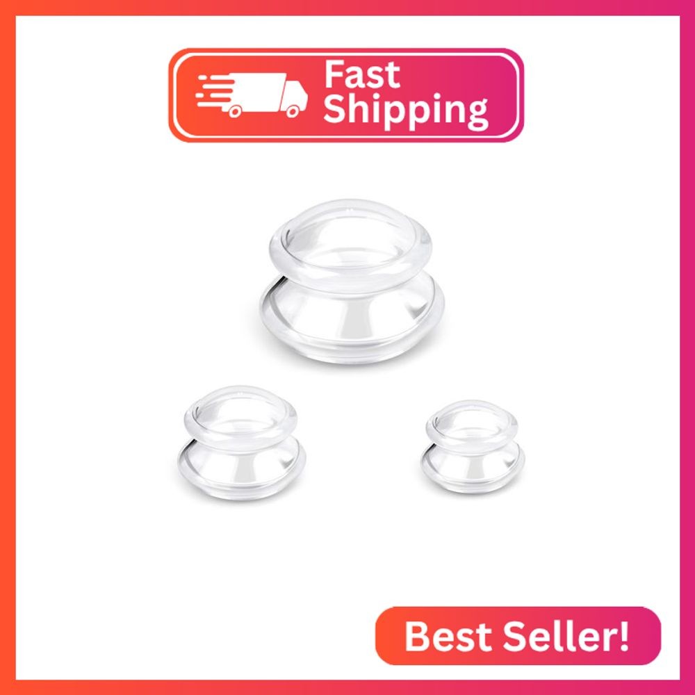 Excitsayno Silicone Cupping Therapy Sets, Cupping Kit for Massage Therapy,Anti C
