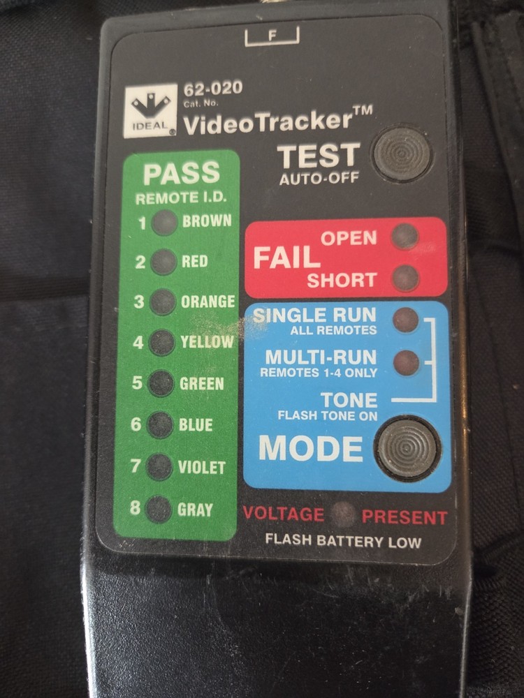 TWO Ideal Video Tracker Cable Tester Model 62-020