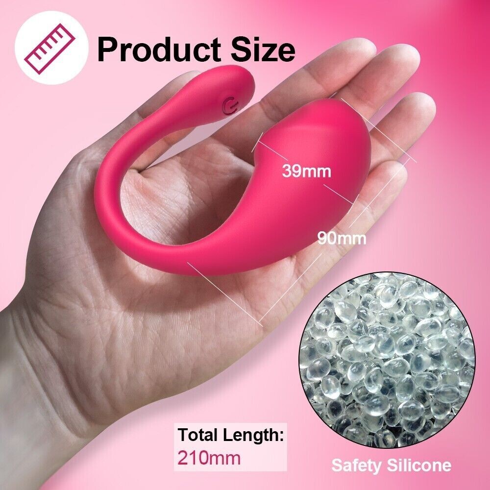 Red Wearable Egg Vibrator - APP Controlled, Hands-Free, Discreet & Rechargeable
