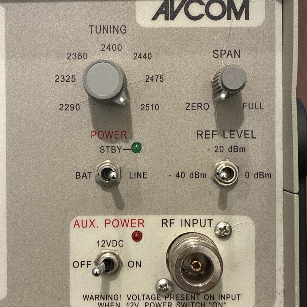 Avcom Portable Spectrum Analyzer Model PSA-2400A With Manual PDF Read Below!