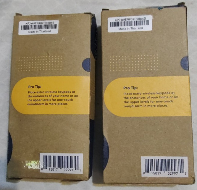 2 SimpliSafe Wireless Security System Keypad KP3W new open box