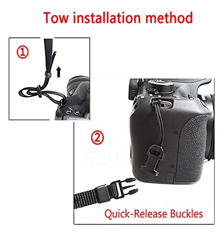 Eorefo Camera Strap Neck with Quick-release Large, Army Green