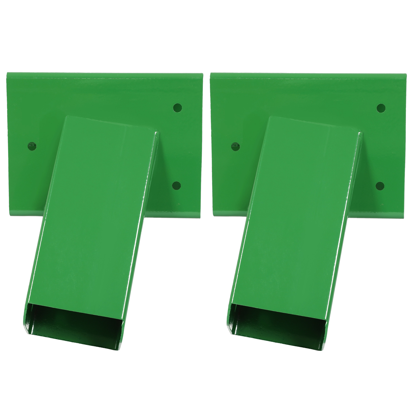(Set of 2) Brackets 1-2-3 A-Frame Swing Green Powder-Coated Heavy Duty Steel