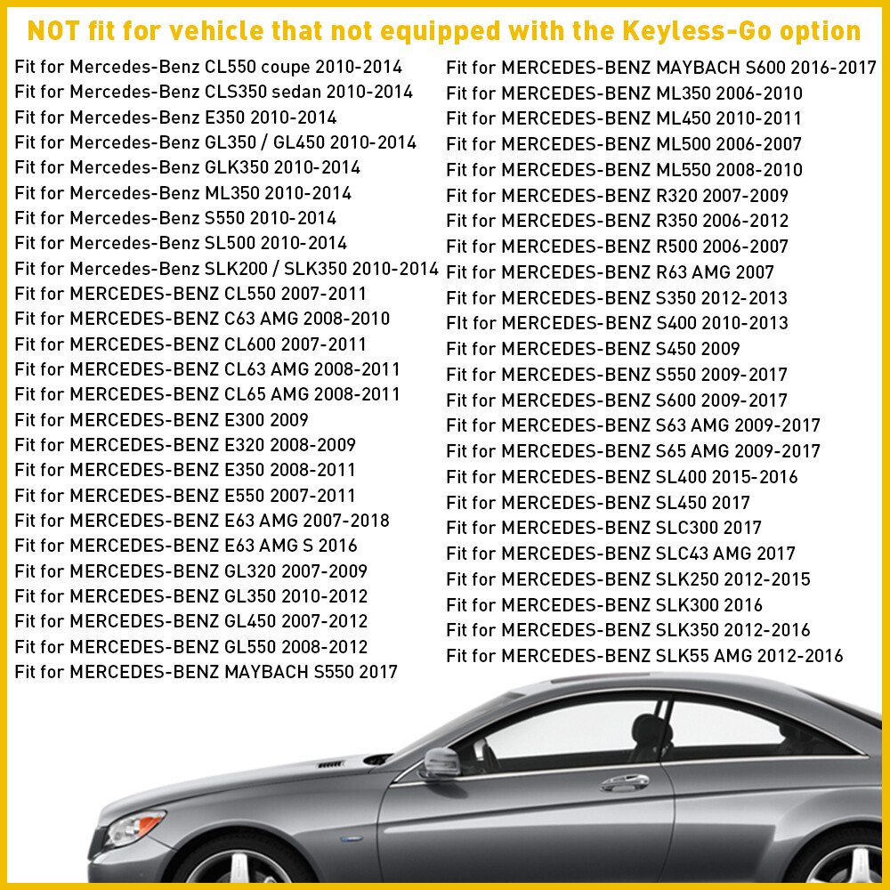 Push To Start Fits Button Benz Mercedes Keyless Go Engine Start Stop Push Button