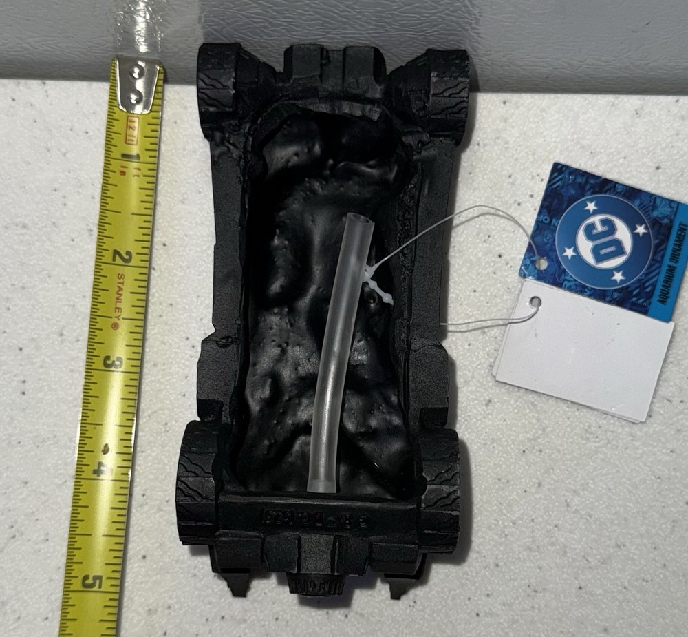RARE DC COMICS Aquarium Decor BATMOBILE Bubbles-Glows NWT