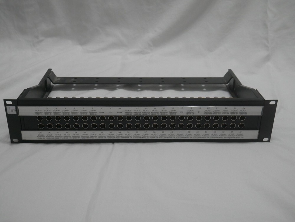 ADC 2RU 2x24 Video Patch Panel PP12224-SVJ-BK