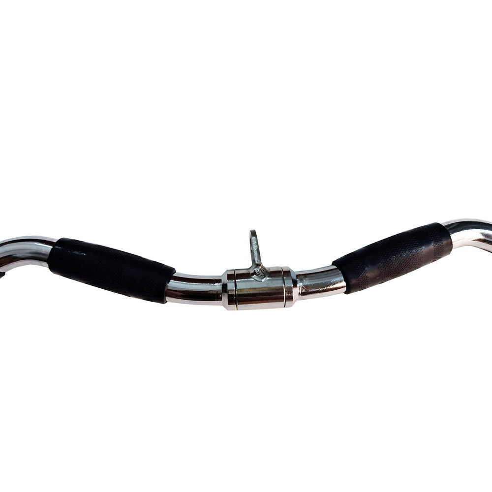 Lat Cable Machine Attachment Curl Pulldown Barbell Revolving Bar, Multi...