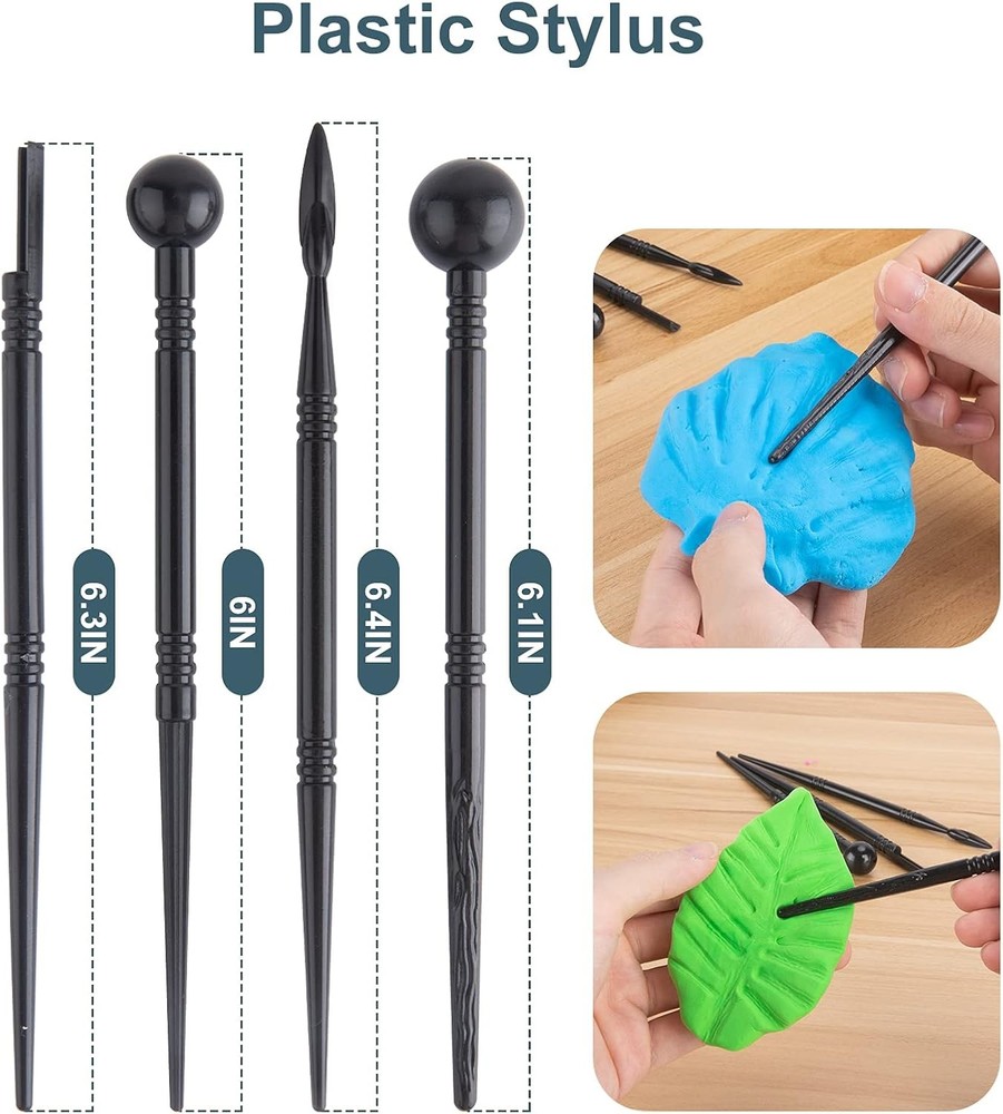 Luney Clay Tools Kit, 25 PCS Air Dry Modeling Set for Multicolor