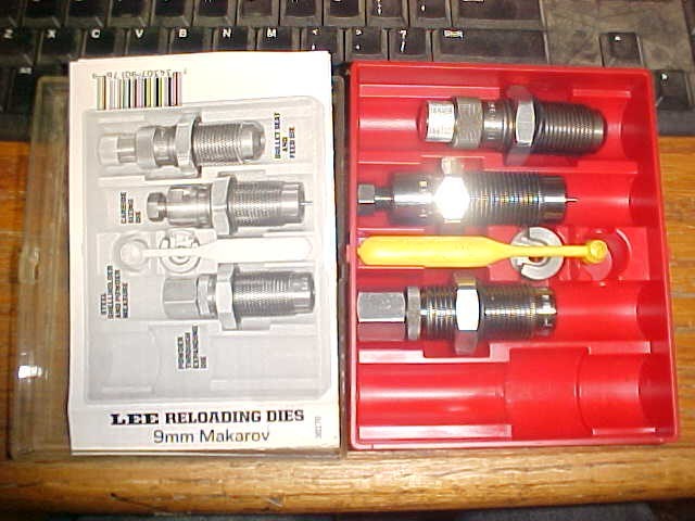Lee Precision Reloading Die Set 9mm Makarov Caliber