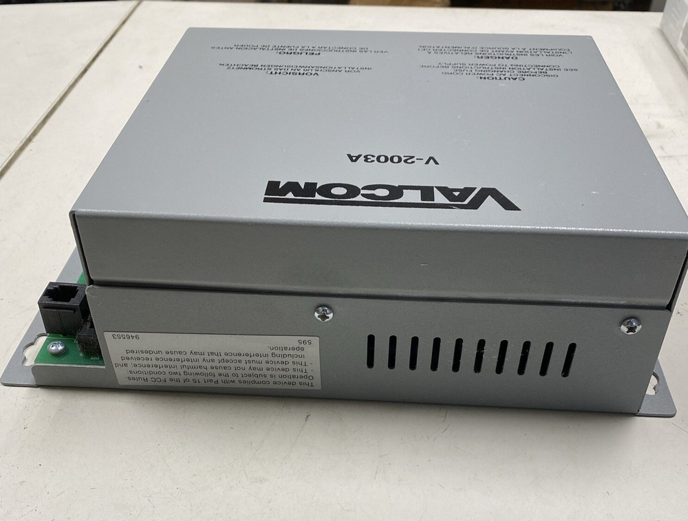 Valcom V-2003A 3 Zone 1 Way Page Control, Paging Amplifier, V2003A Not Tested