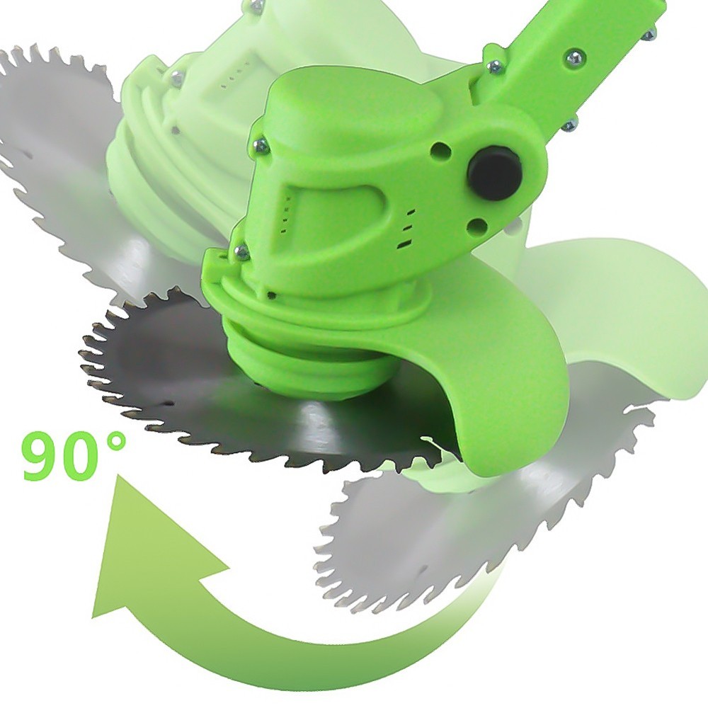 Electric Cordless Grass String Trimmer Lawn Edger Weed Wacker Cutter +2PCBattery