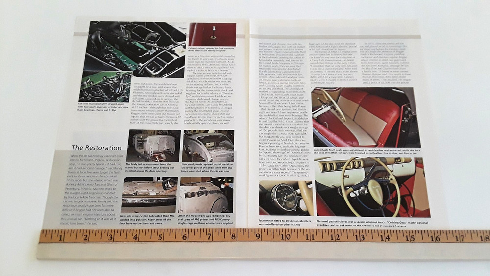 1940 NASH AMBASSADOR EIGHT SPECIAL ORIGINAL 2007 ARTICLE