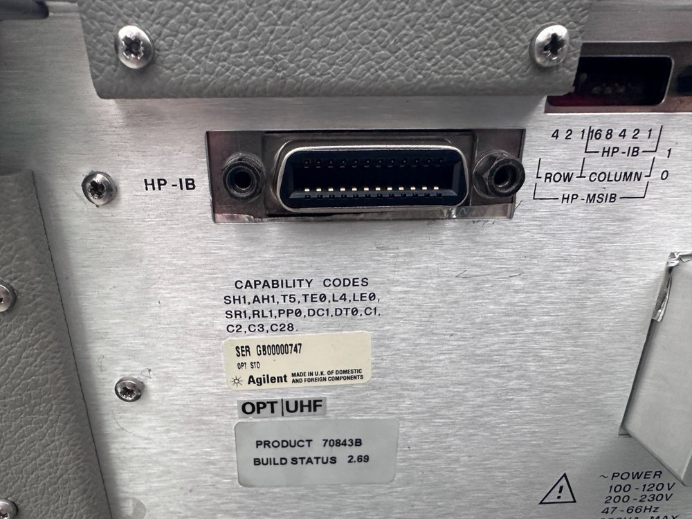 Agilent 70843B Error Performance Analyser 0.1-12 GBit/S