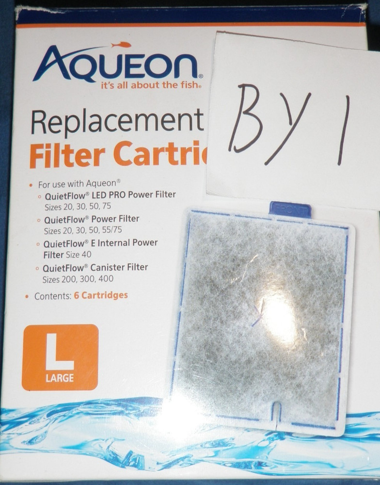Aqueon Replacement Filter Cartridges LARGE 6 Pack
