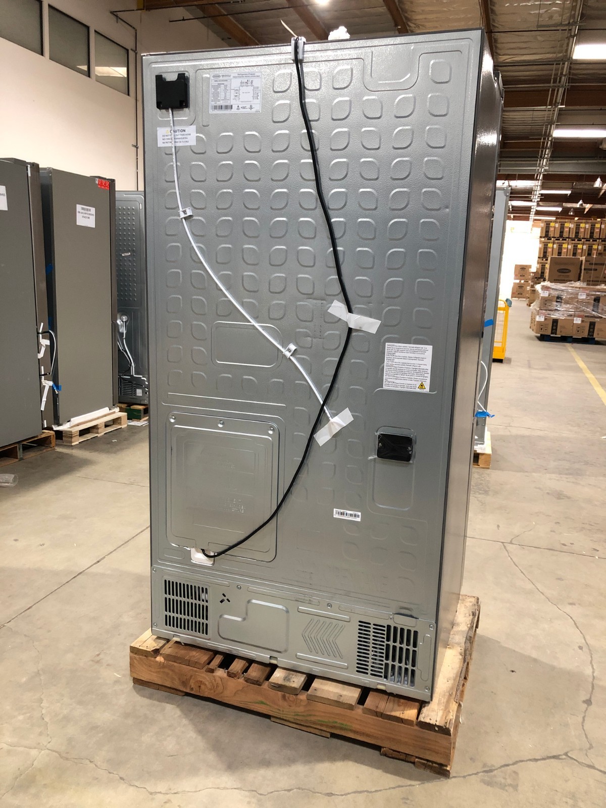 36 in. 3 Door French Door Refrigerator, Stainless (OPEN BOX COSMETIC IMPECTIONS)