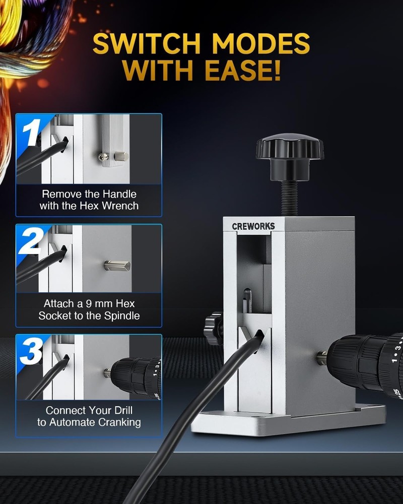 Drill Powered Wire Stripper with Ergonomic Design for Efficient Cable Stripping