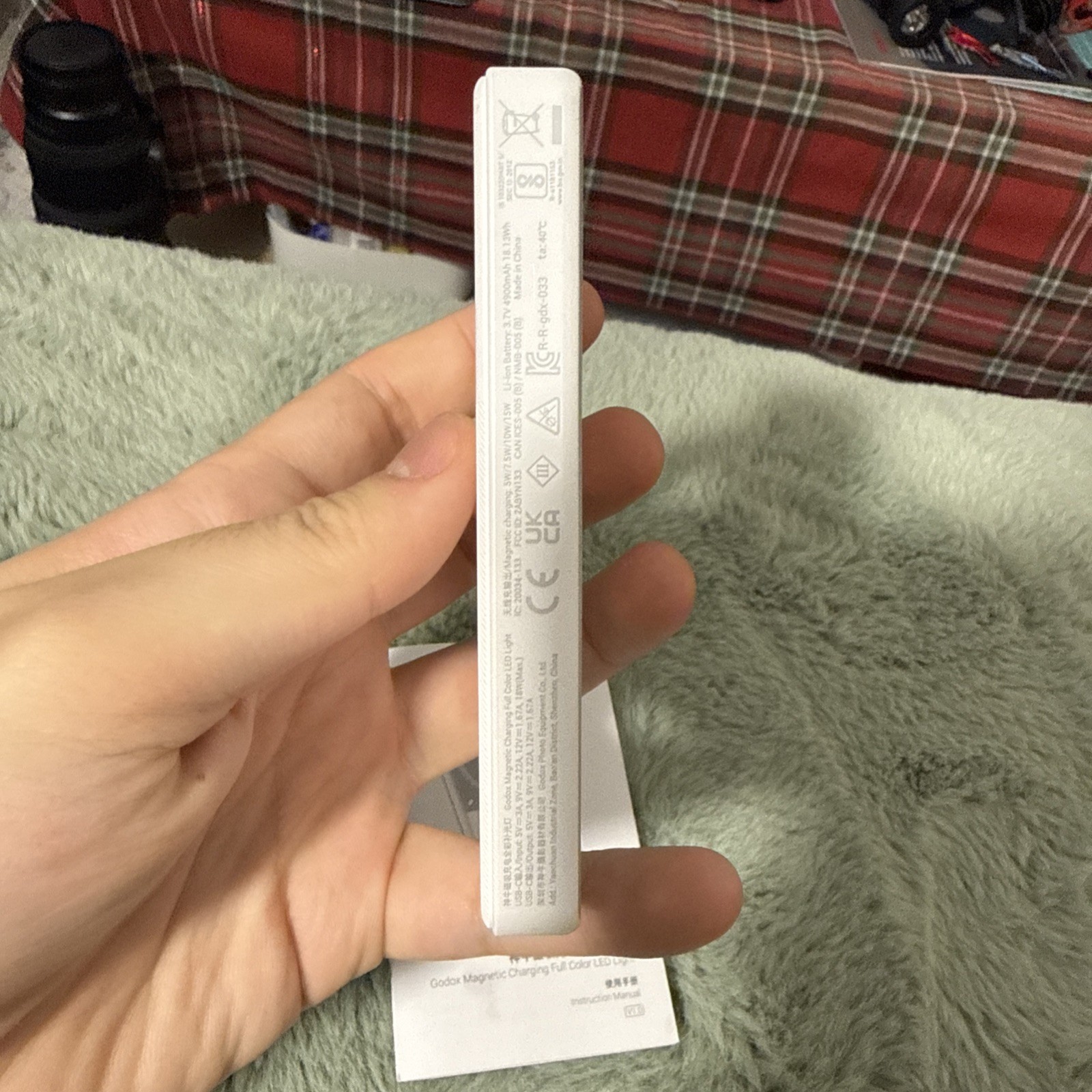 US Godox MA5R Full-Color RGB LED Light Magnetic Ultra-slim Wireless Power Bank