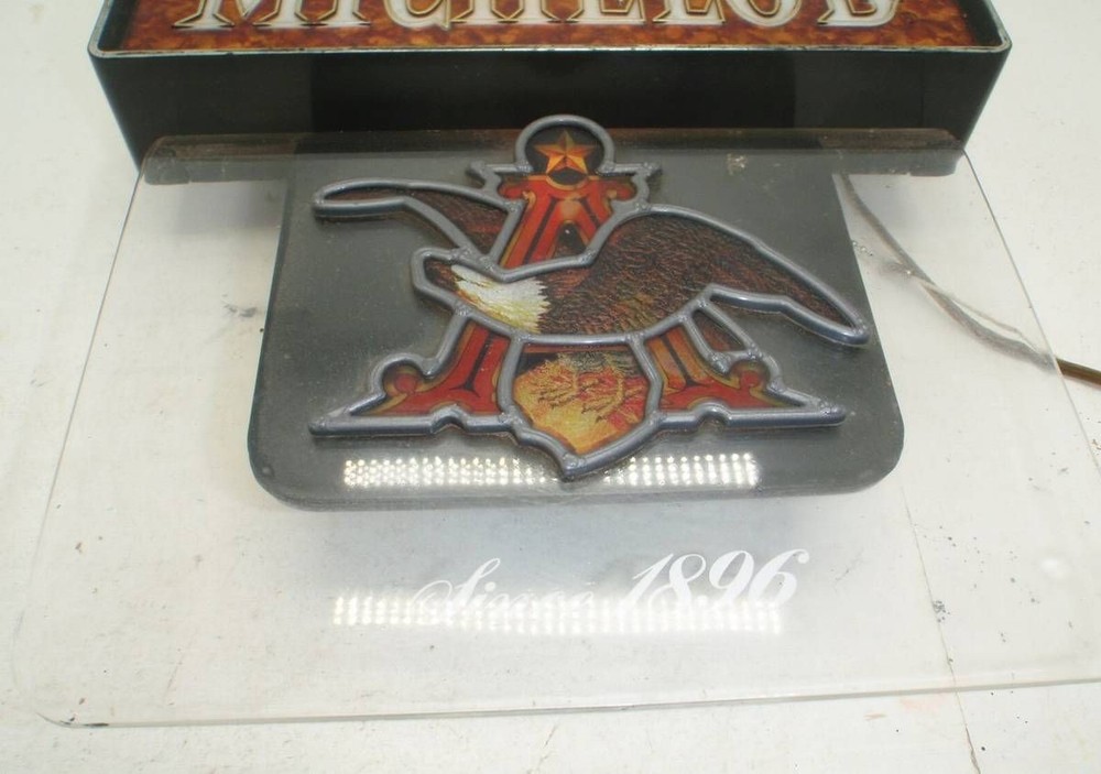 Michelob Lighted Sign Clock - Needs Cleaned
