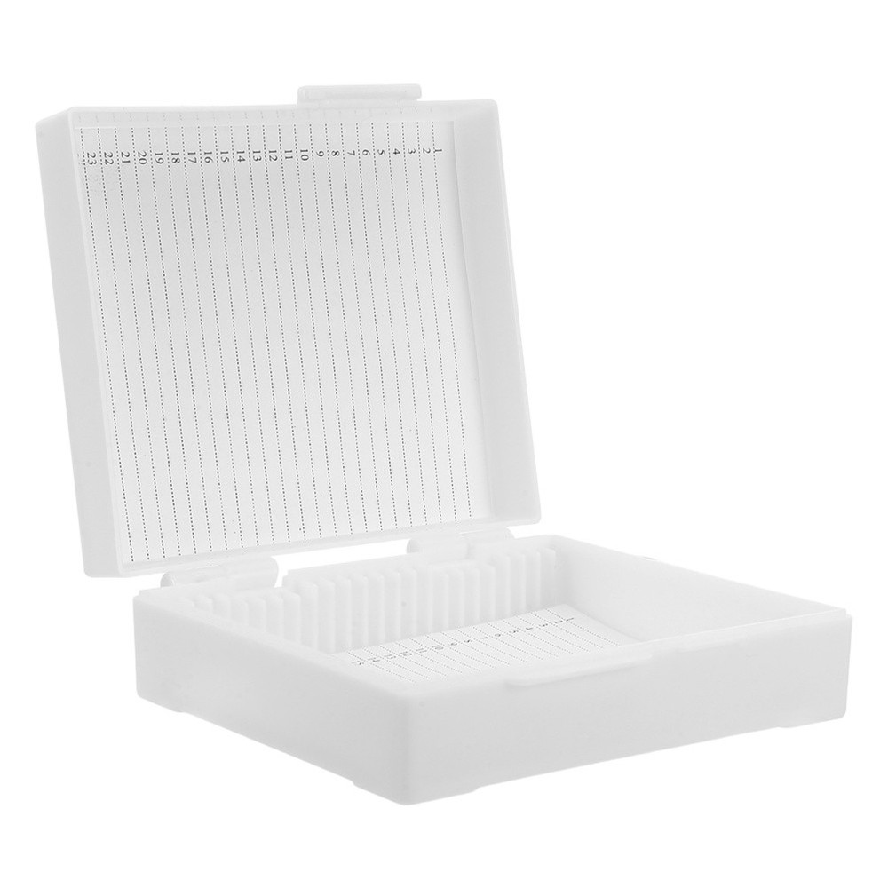 Microscope Slide Storing Tool Specimens Storage Case Tray Glass Holder