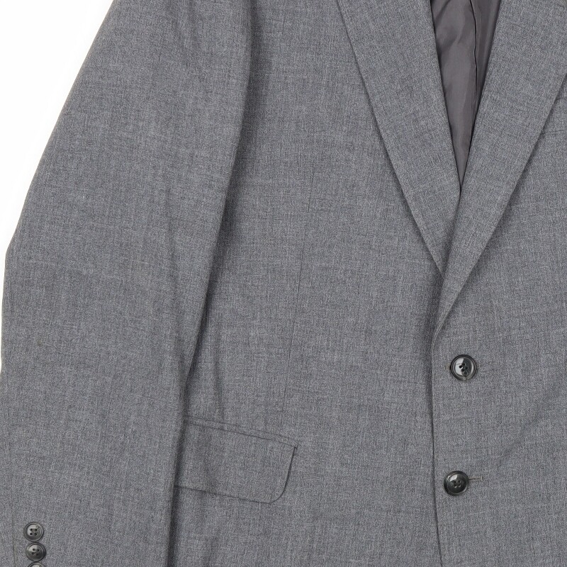Vintage St Michael Mens Grey Polyester Blend Jacket Suit Jacket Size 42 Regular